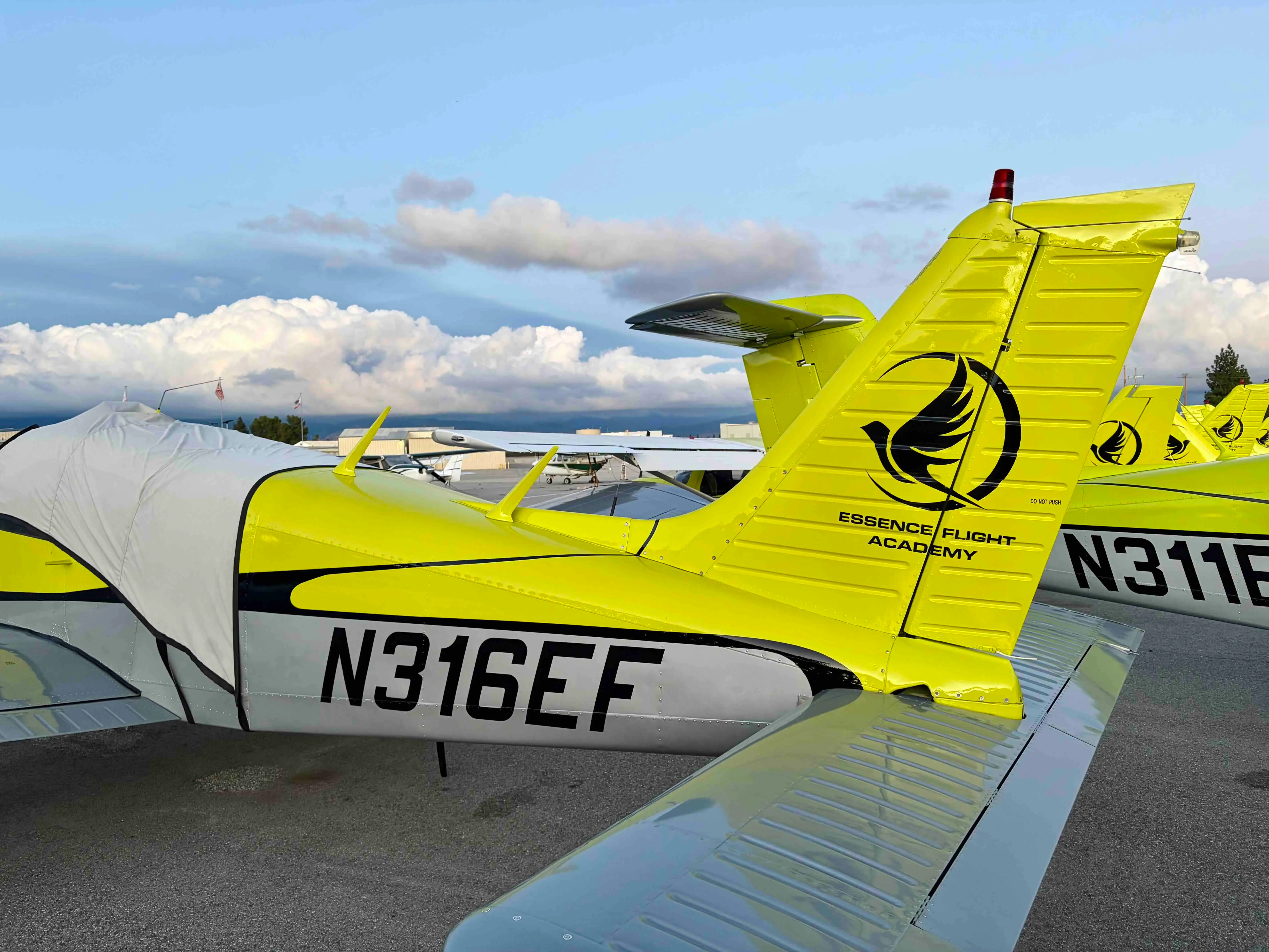 Student training in Redbird full-motion simulator